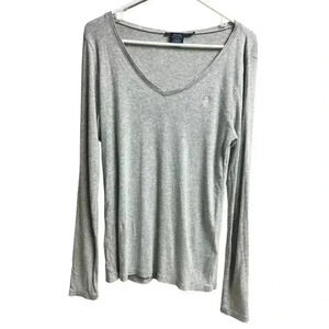 Ralph Lauren Sport Gray Long Sleeve Women's Shirt XL